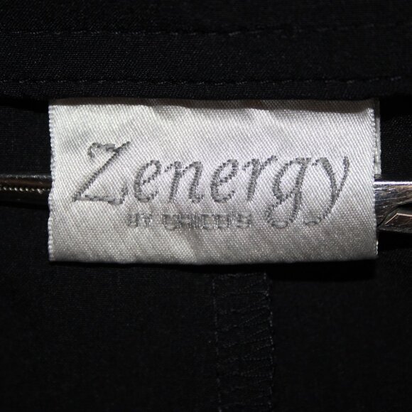 Chicos Zenergy Pant Sz 1 x 31 Reg Black Pockets Polyester Spandex Pant - Picture 9 of 16